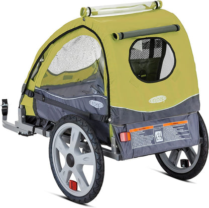 Take 2 or Sync Kids Bike Trailer, Single or Double Seat, Universal Coupler, Folding Frame, Quick-Release Wheels, Canopy with Bug Screen and Weather Shield, Bike Trailer for Kids